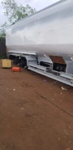 Completed Project White Tank Trailer