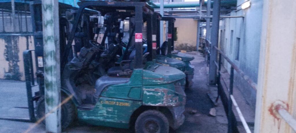 Industrial forklift maintenance service in Ogun and Lagos factory facility
