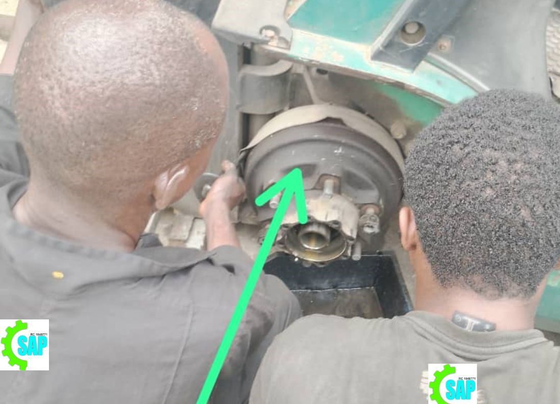 On site forklift brake replacement in Sango otta factory